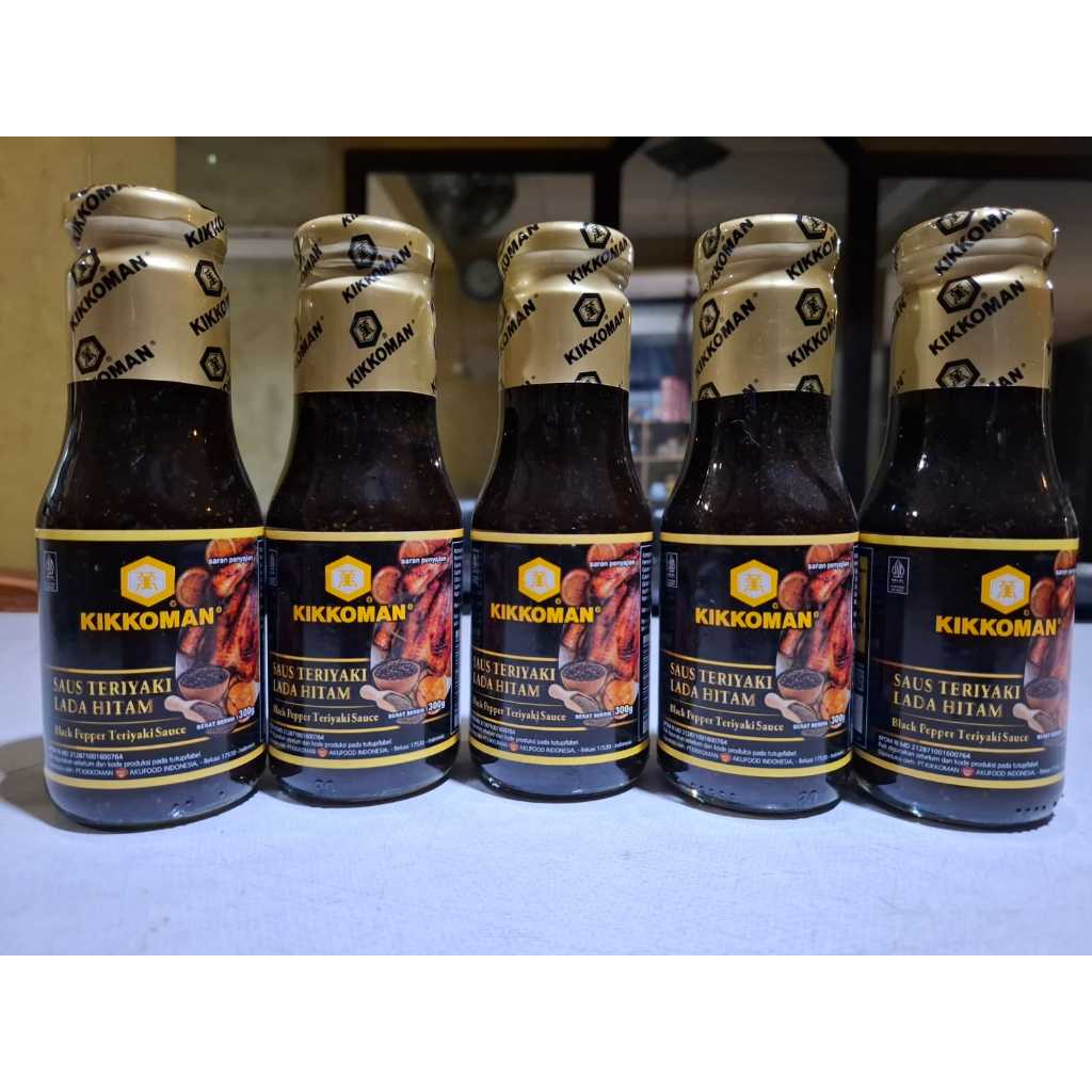 

Kikkoman Black Pepper Teriyaki 300 GR - Saus Teriyaki Lada Hitam