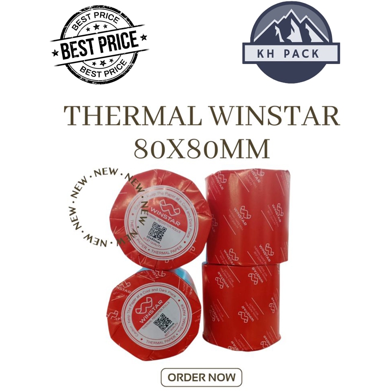 

80x80MM KERTAS KASIR/KERTAS STRUK Core Kecil / Thermal paper roll / Kertas struk kasir roll