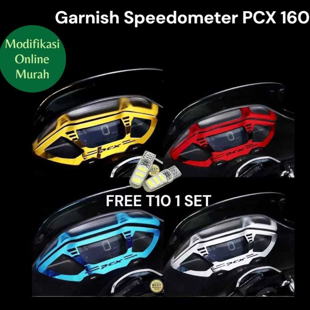 Aksesoris Motor PCX 160 Garnish Speedometer PCX 160 Hiasan Spedometer PCX 160 Bahan Akrilik Variasi 