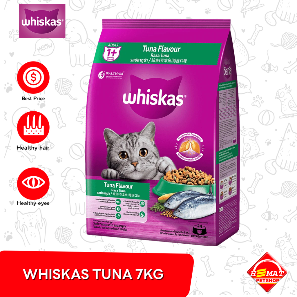 Whiskas Tuna Adult 7 Kg Makanan Kucing / whiskas tuna 7kg