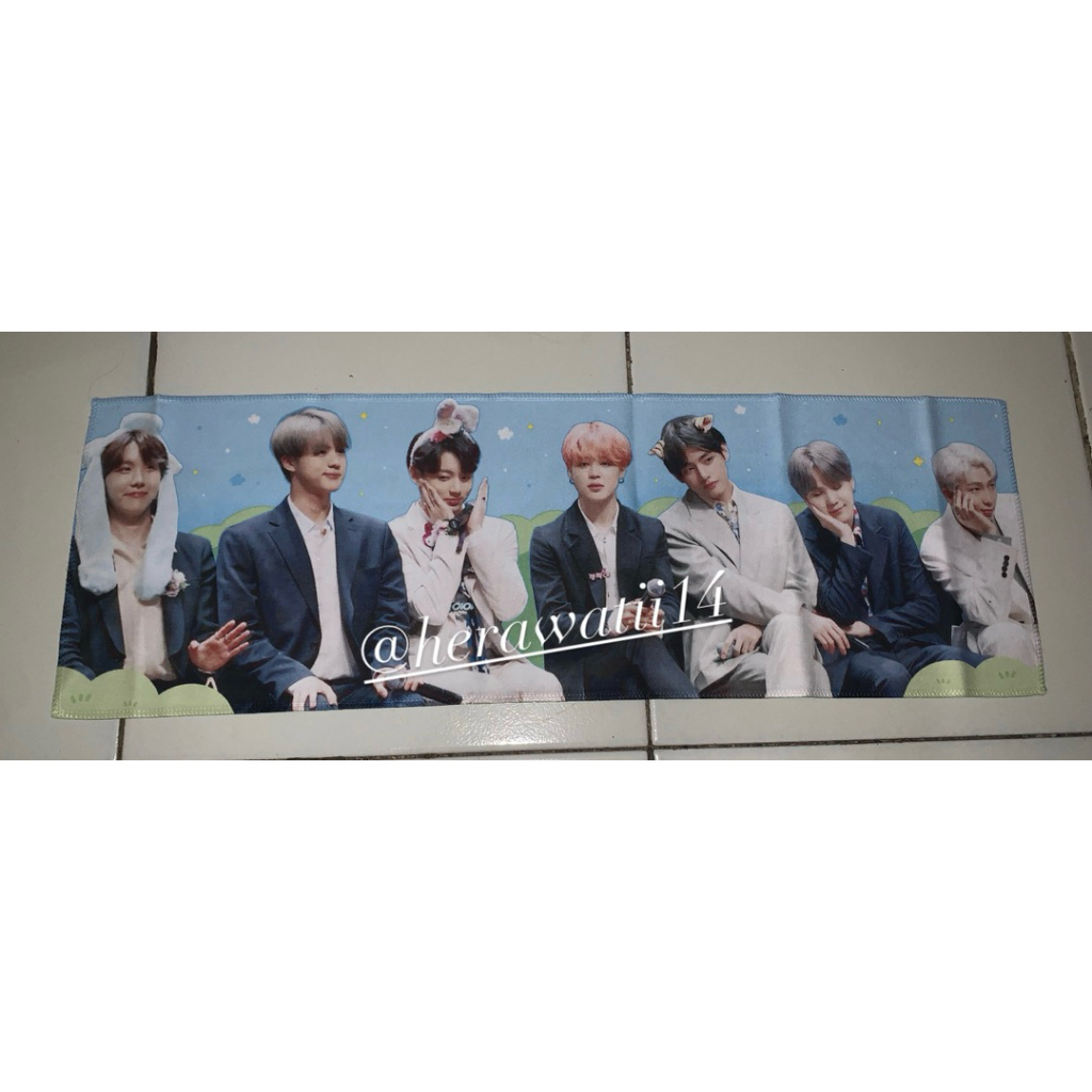 SLOGAN BTS OT7 OFFICIAL MERCHANDISE FANSITE BTS REFLECTIVE FANMEET