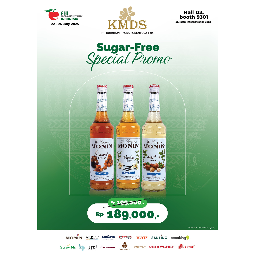 

PROMO ALL VARIAN MONIN SUGAR FREE