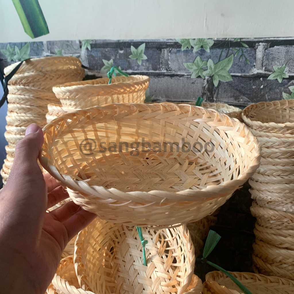 Keranjang Kecil Wadah bingkisan Wadah buah makanan Keranjang rotan kayu