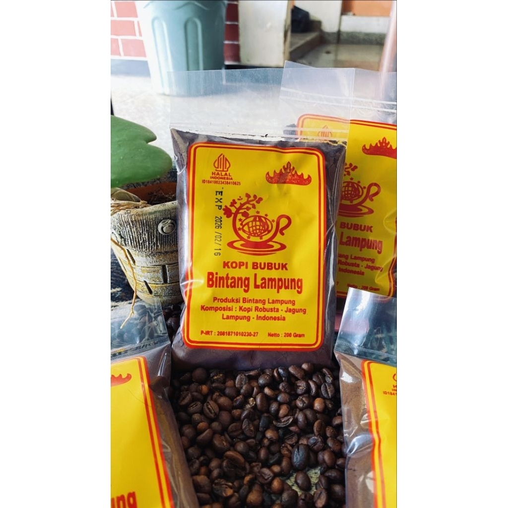 

Bintang Lampung kopi bubuk | Kemasan 200gr | 90gr | 50gr