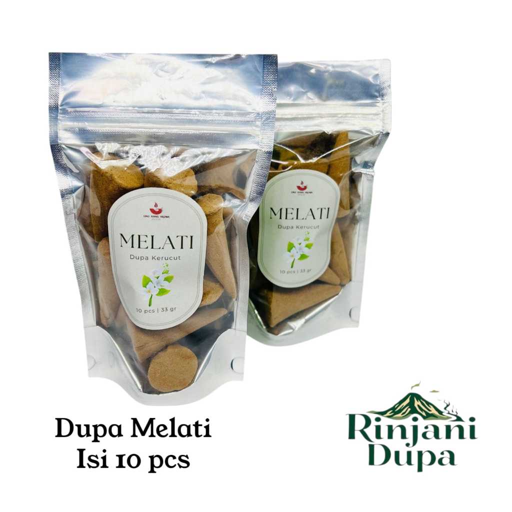 Dupa Buhur Kerucut MELATI Wangi Aromaterapi Isi 10 Pcs