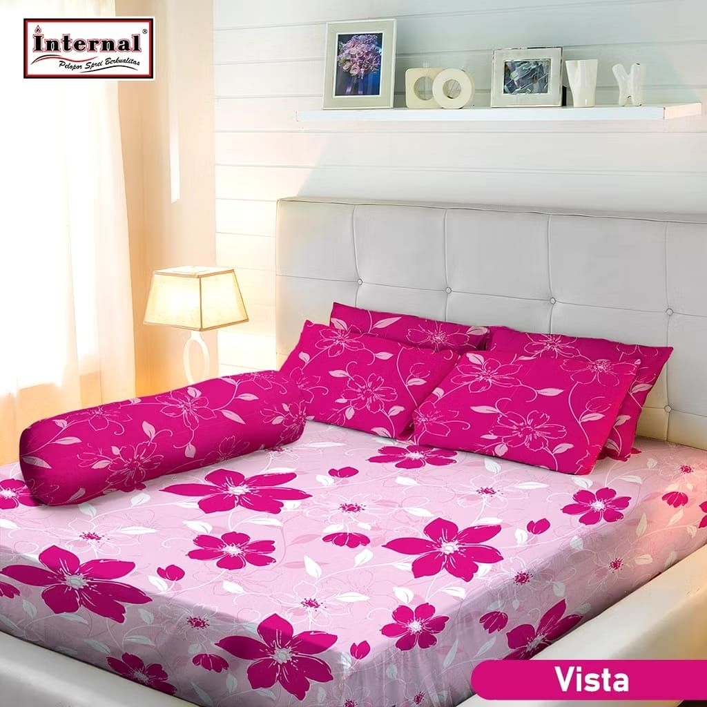 Sprei Internal King 180x200 warna biru| Sprei Princess