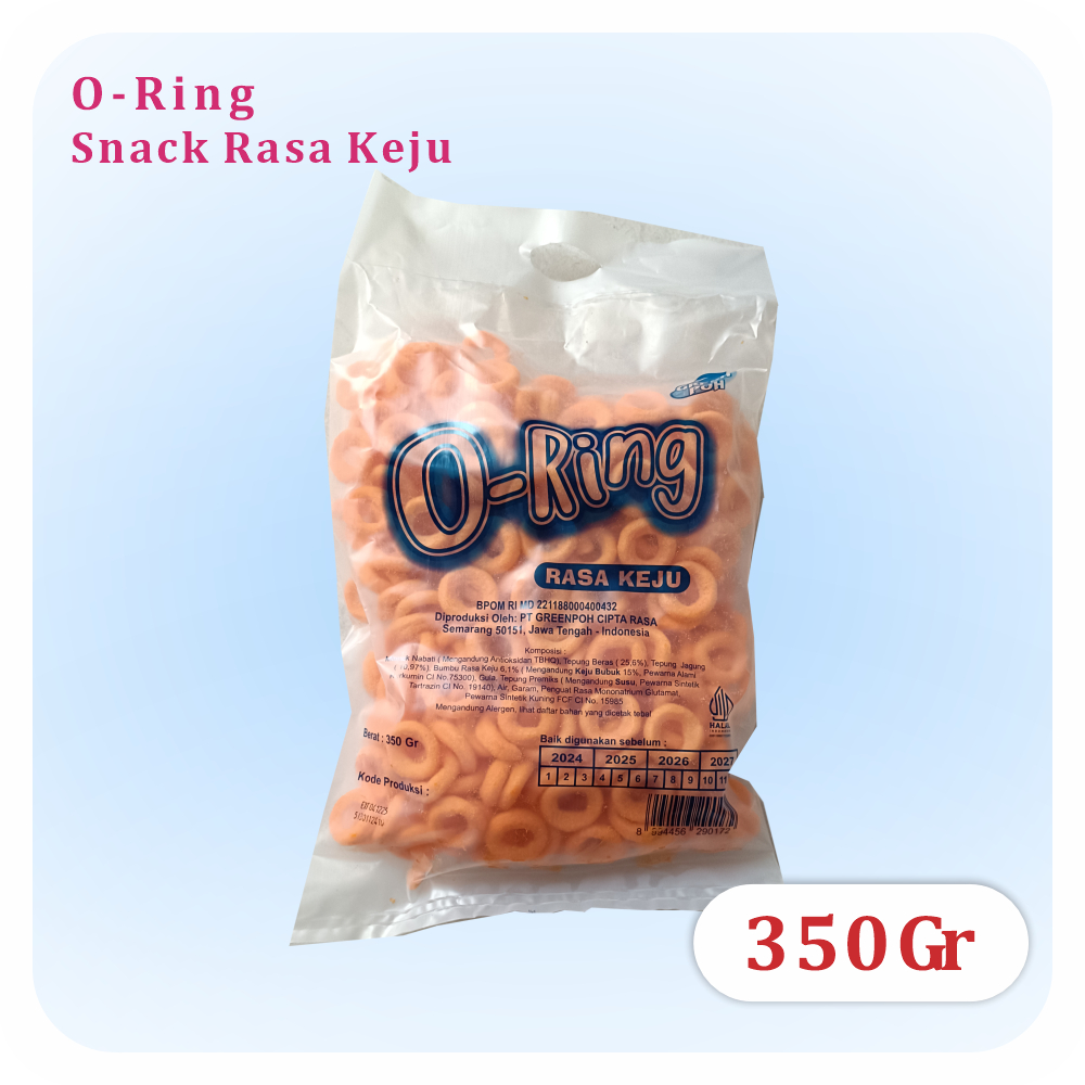 

O-Ring Makanan Ringan Snack Rasa Keju 350 G / Snack