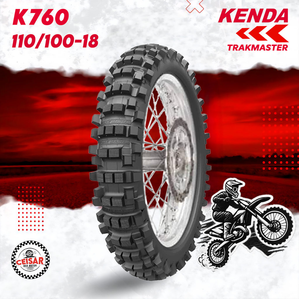 [PROMO MURAH] Ban Motor TRAIL KENDA TRAKMASTER 110/100 Ring 18 NON TUBELESS