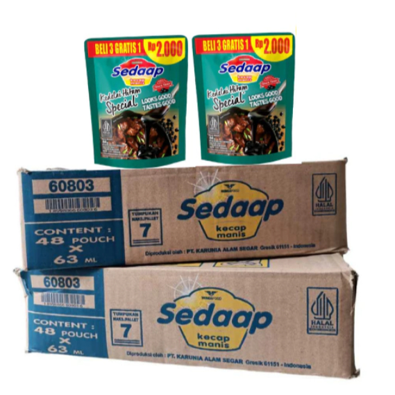 

[1KARTON] isi 48 Sedap Kecap Manis Sedap 2000 1 Dus | Nisadkc