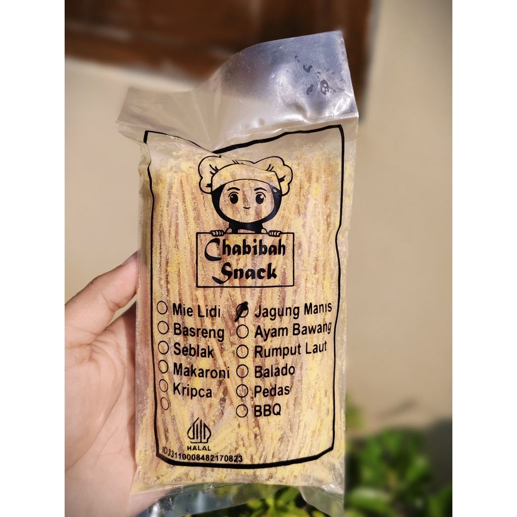 

Mie lidi bumbu kering jagung manis