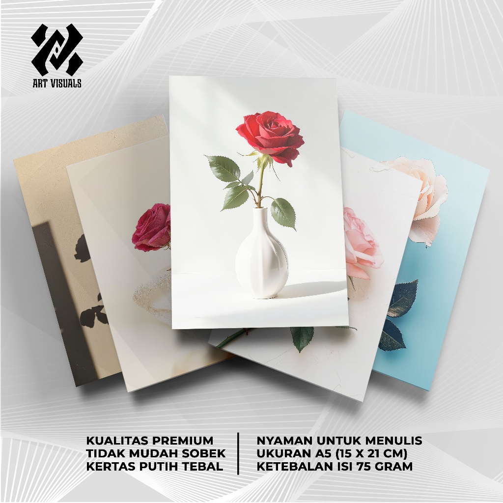 

Buku Tulis Custom Tema Bunga Mawar Aesthetic Terlengkap Termurah Model Bebas Pilih Foto/Buku Tulis Sekolah/Buku Catatan