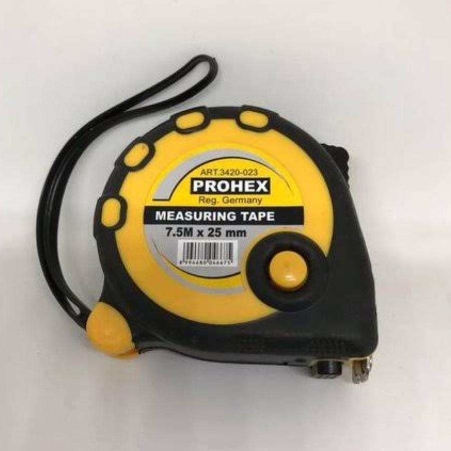 Meteran Tukang Bangunan/Measuring Tape PROHEX HASSTON 5 Meter 7,5 Meter 10 Meter