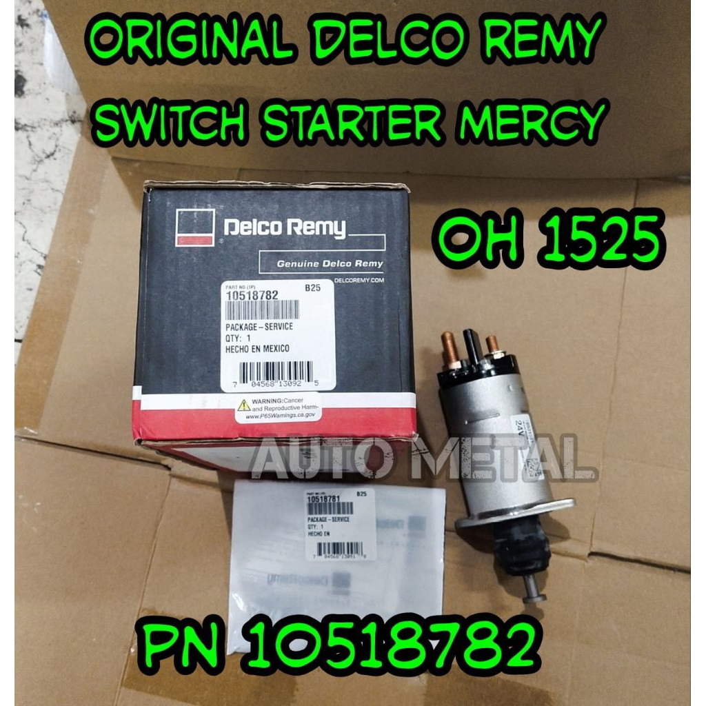 Switch Starter Mercy Mercedes OH 1525 OH1525 10518782 Original DELCO REMY