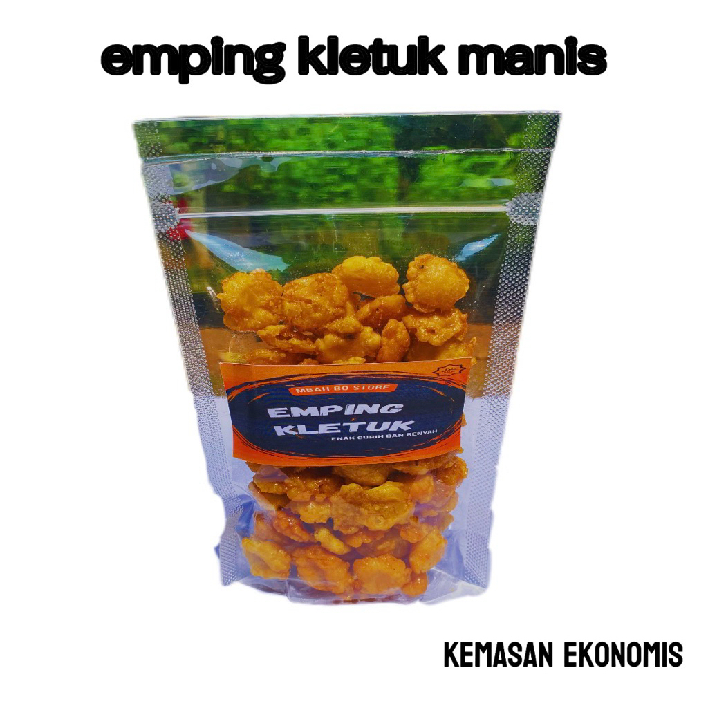 

emping kletuk manis caramel 100gram 100% original