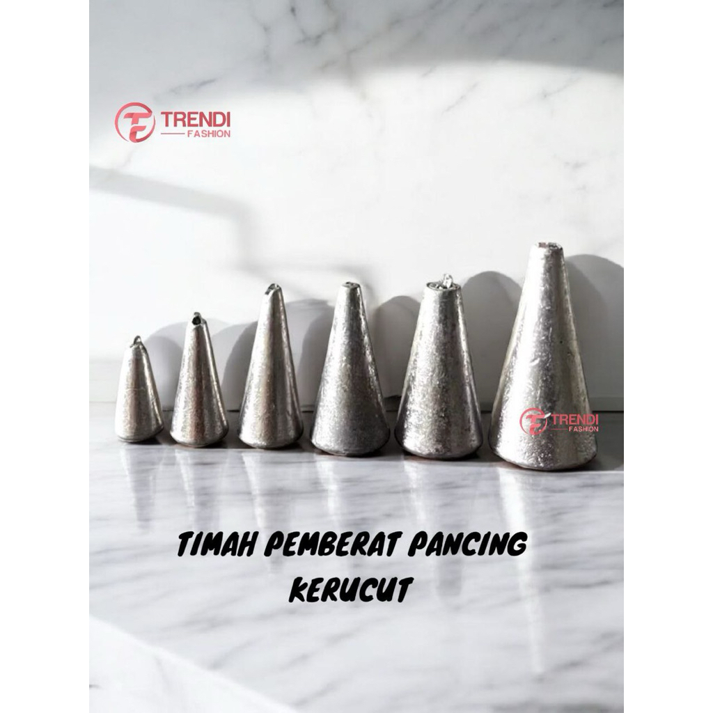 Timah Pemberat Pancing Kerucut Pemberat Timah Lancip Batu Pemberat Alat Pancing