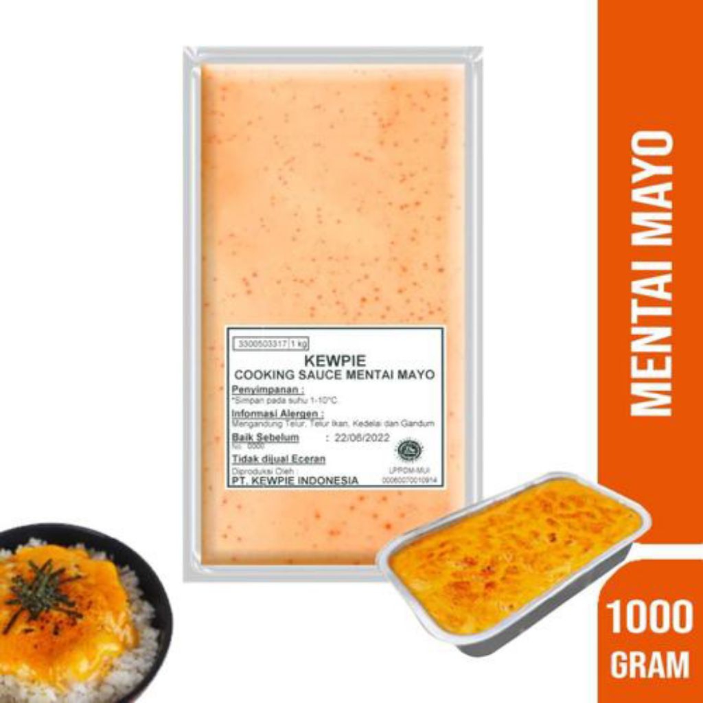 

kewpie mentai sauce mayo 1000 gram