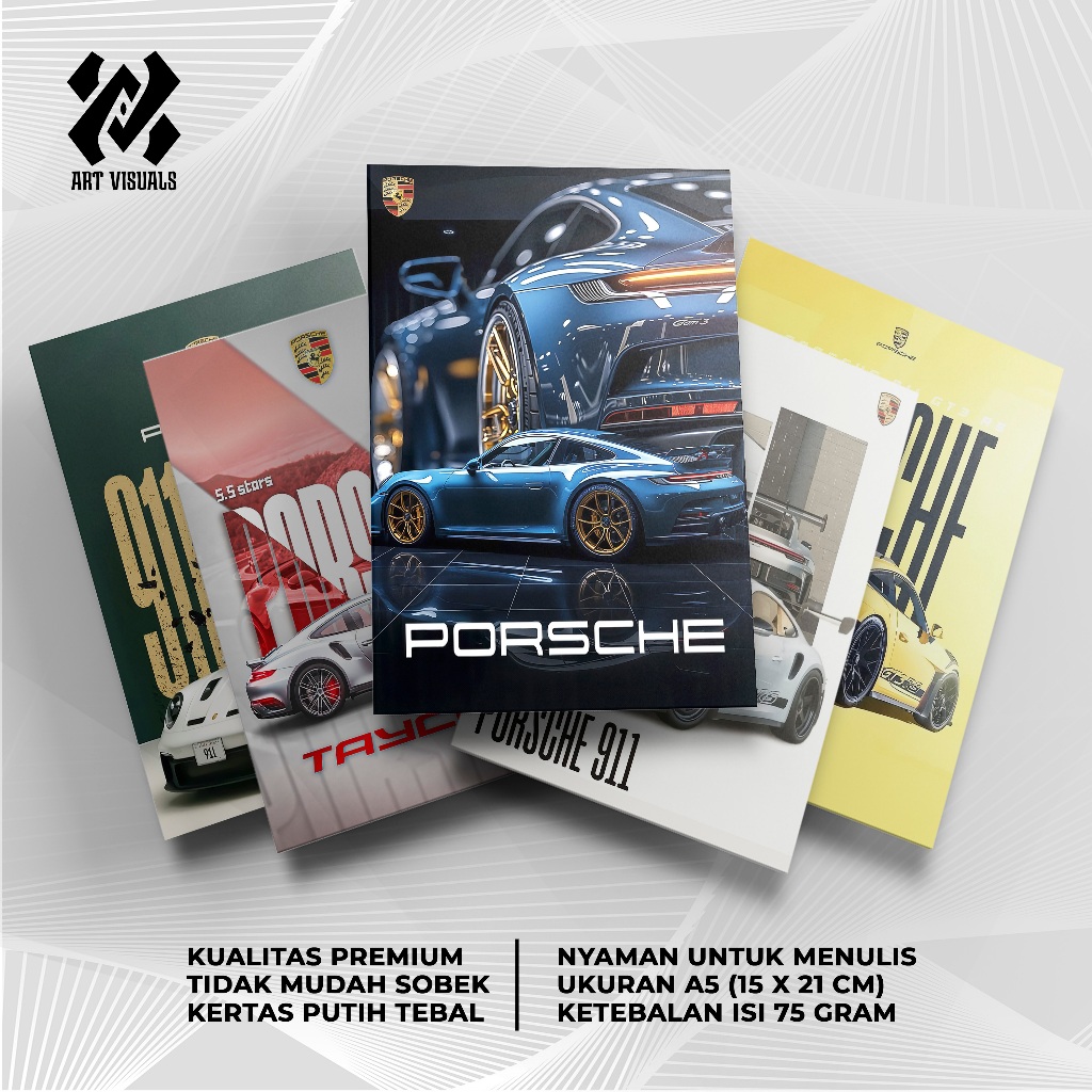 

Buku Tulis Custom Tema Mobil Porsche Terlengkap Termurah Model Bebas Pilih Foto/Buku Tulis Sekolah/Buku Catatan