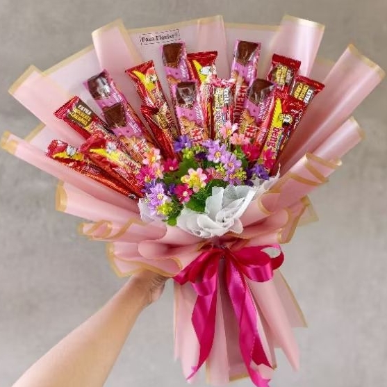 

Buket coklat/buket snack/buket bunga