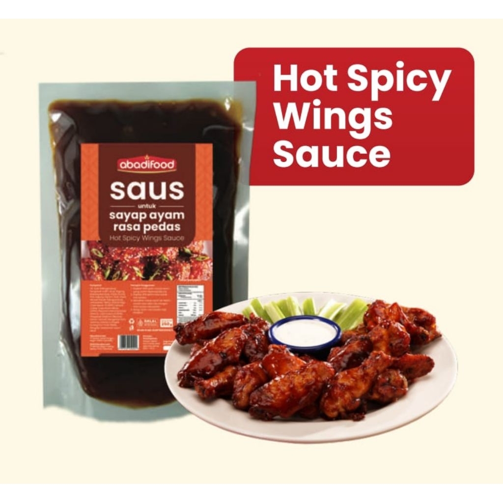

Abadifood Saus Sayap Ayam Pedas / Saos / Hot Spicy Wings / Barbeque / Black pepper / Bolognese / Bulgogi / barbeque spicy kemasan 250 gram dan 500 gram