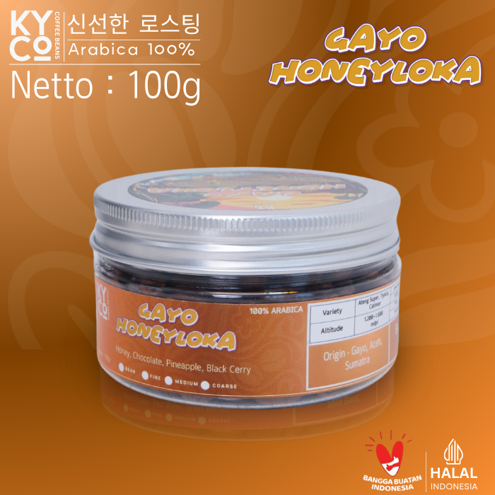 

Biji Kopi Arabika Gayo HoneyLoca 100 gram - Specialty Coffee | Roast Beans | Brewing | Medium Roast | Fillter | Blend Kopi | Kiyowo Coffee Roastery