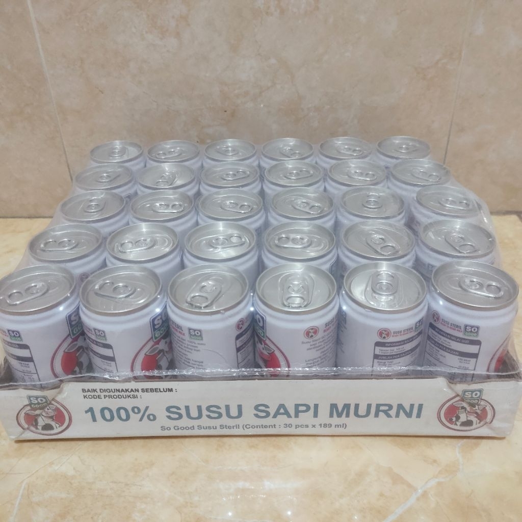 

So Good Real Good Susu Steril - Karton (30 kaleng)