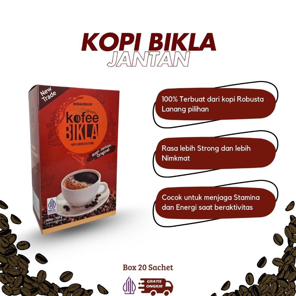 

kopi bikla lanang 1 box isi 20 sachet