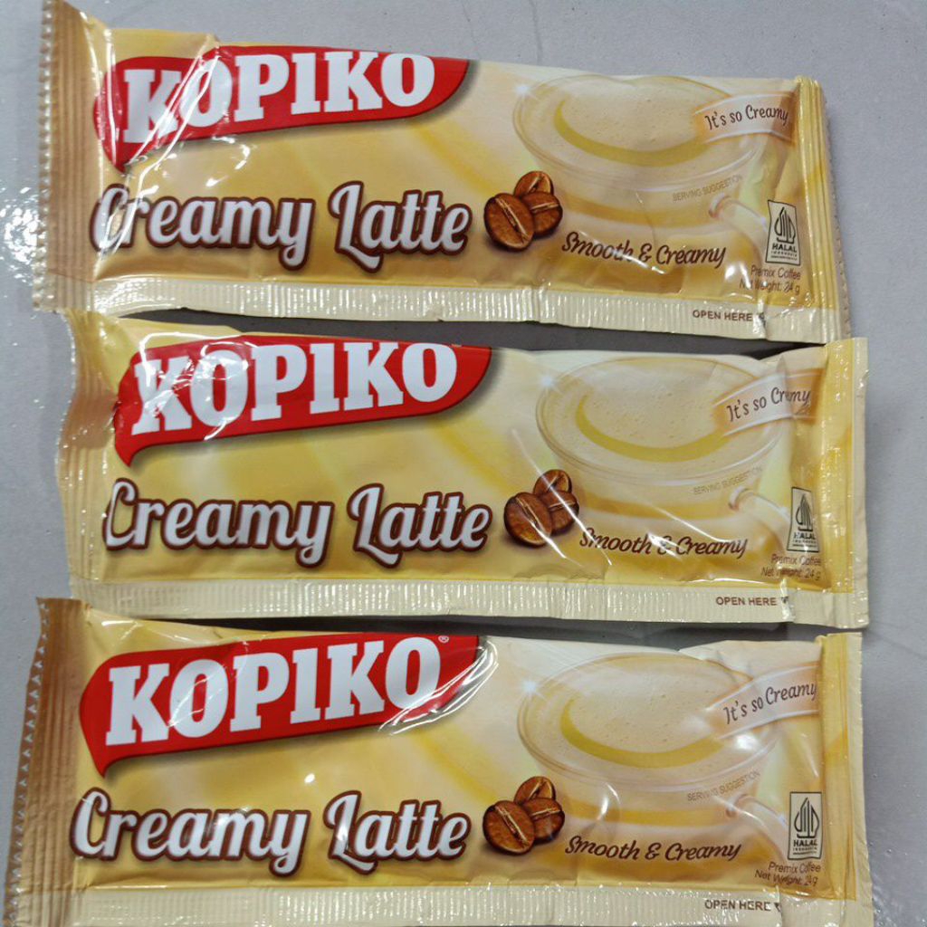 

ECER MINUMAN SACHET KOPIKO CREAMY LATTE MALAYSIA