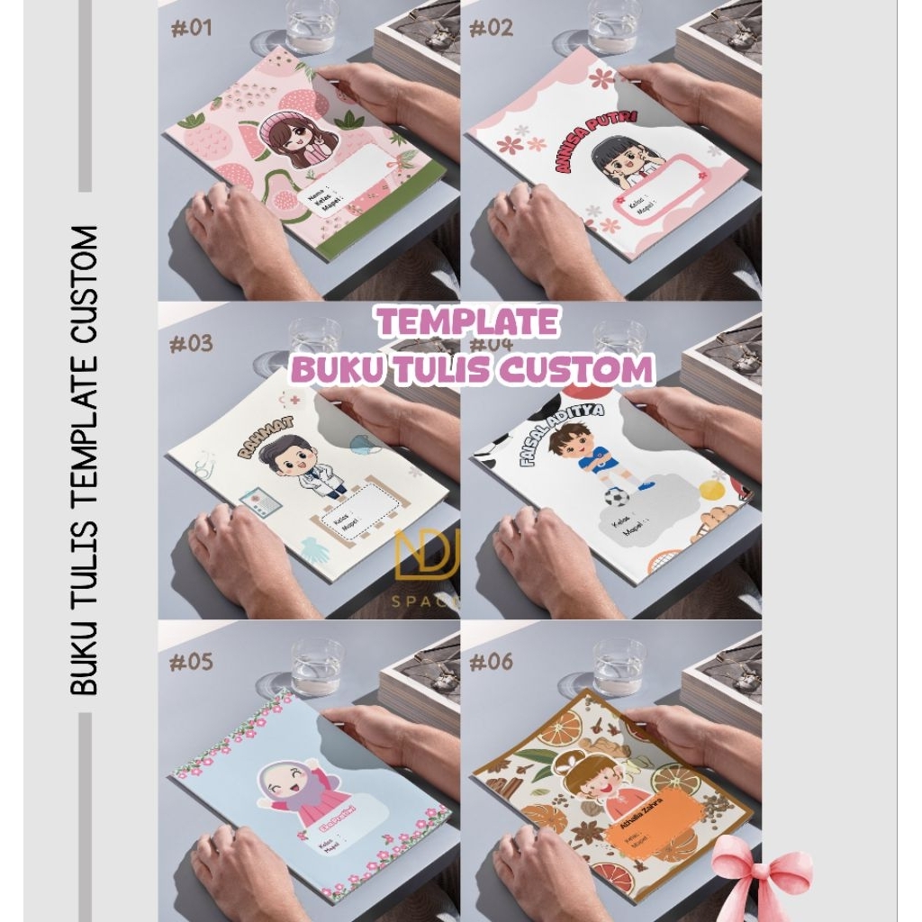

Buku Tulis Custom Nama & Sekolah — Desain Sendiri, Lebih Personal!