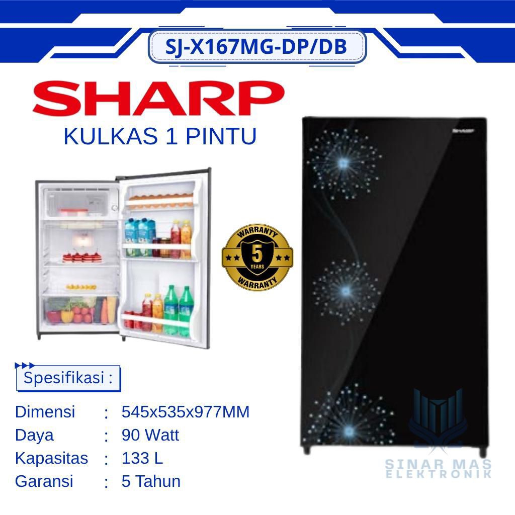 SHARP SJ-X167MG DB/DP 133Liter