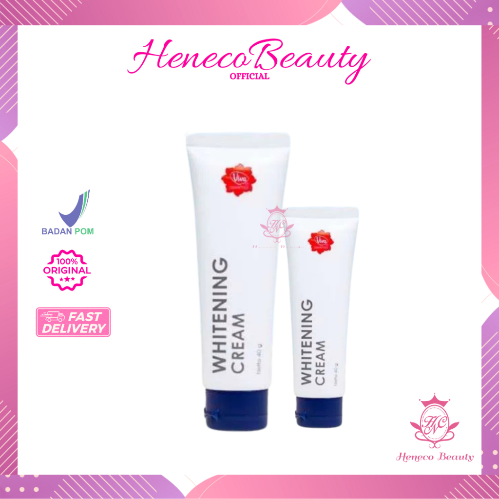 VIVA Whitening Cream 15gr/40gr -Pelembab Wajah/Krim Wajah/HenecoBeauty