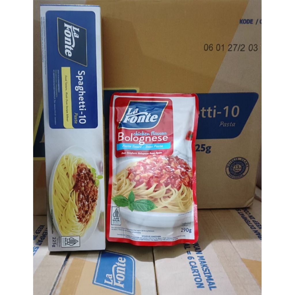 

Spaghetti La Fonte Saus Bolognese , Paket Spaghetti Dan Saus La Fonte , Saus Bolognese , Saos spaghetti , Lafonte , Paket Spaghetti Murah , Spagetti termurah , Saos Lafonte termurah