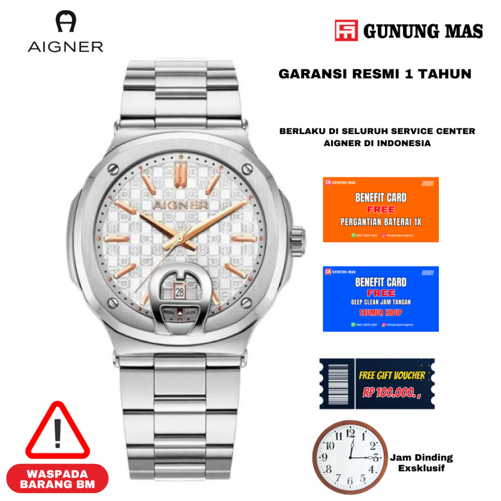 JAM TANGAN PRIA AIGNER AGW.241010 AIGNER AGW 241010 ORIGINAL 100%