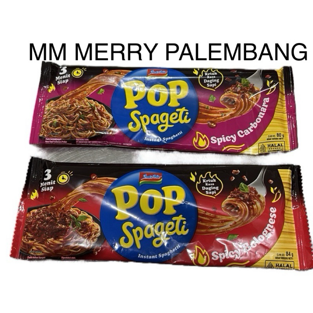 

INDOMIE POP SPAGETI SPICY CARBONARA/ SPICY BOLOGNES