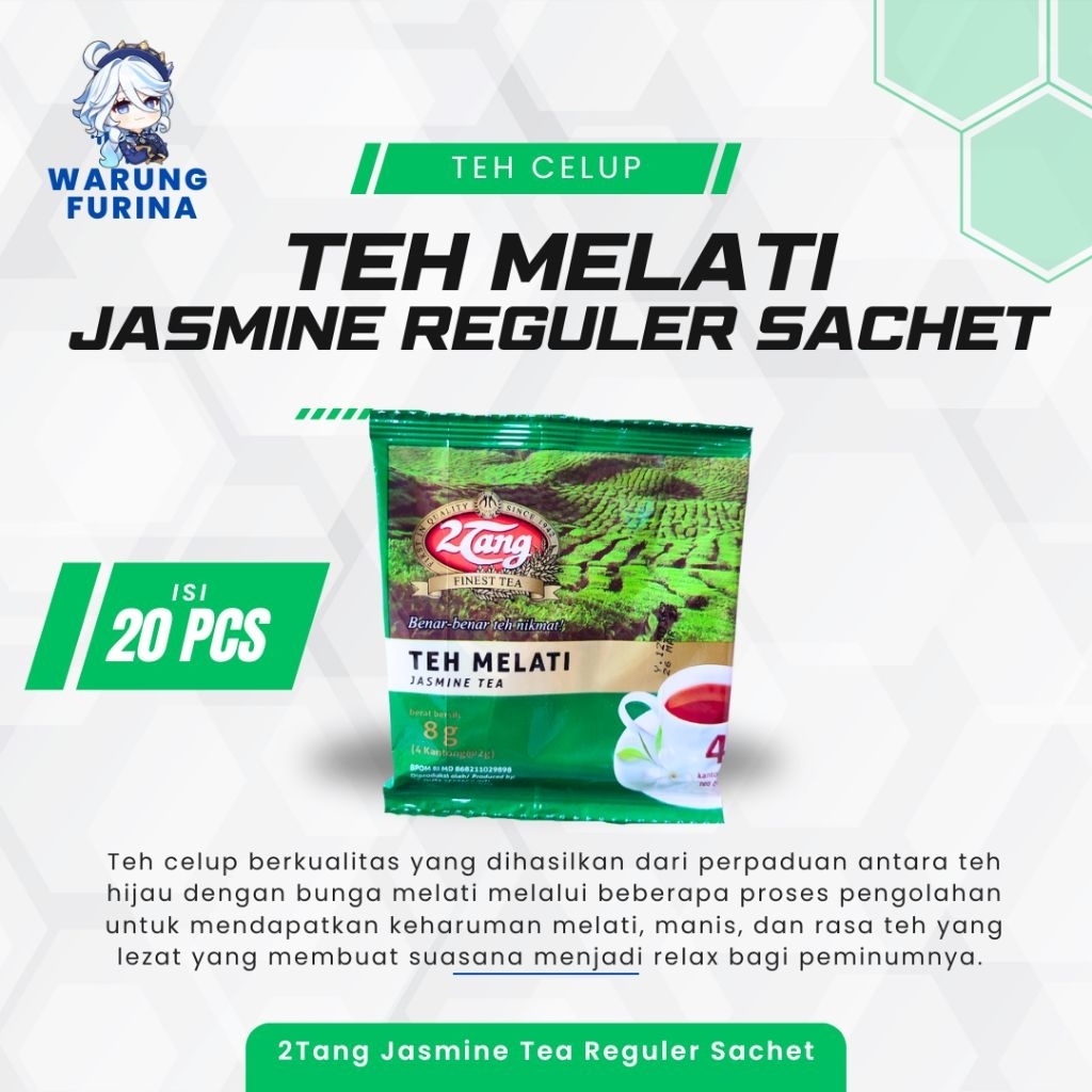 

Teh Celup 2tang Jasmine Tea Sachet 2 Renceng [20 sachet]