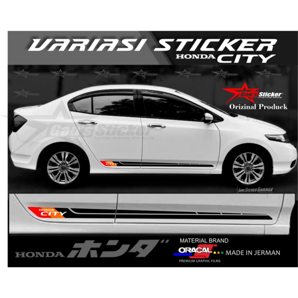 Sticker Pintu Mobil Honda City Aksesoris All New Honda City
