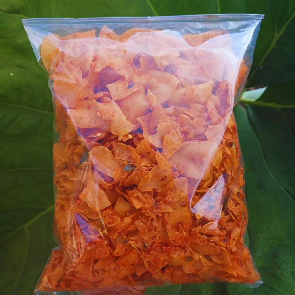 

Keripik Singkong Kriwil Pedas Daun Jeruk 500gr