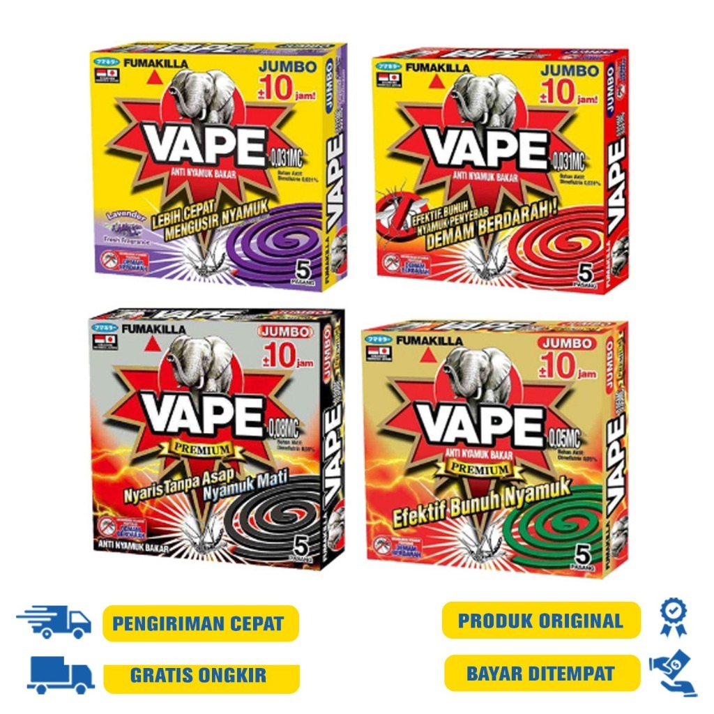 Vape Obat Nyamuk Tanpa Asap Fumakilla Premium Coils / Obat Nyamuk Bakar
