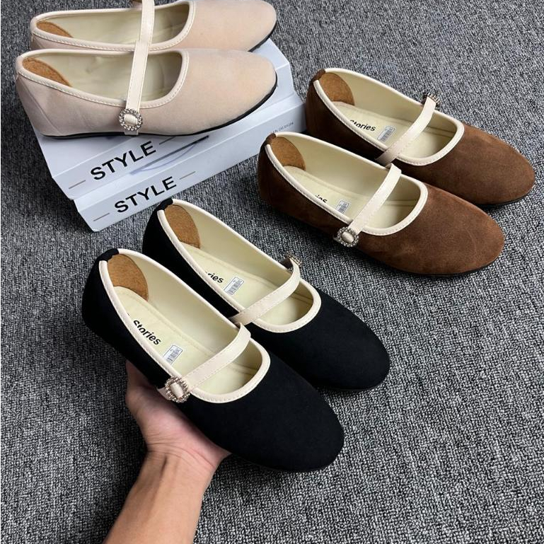 EVOS REAK OFFICIAL flatshoes motif pita TALI GSPER latfrom soll karet anti slip trendy