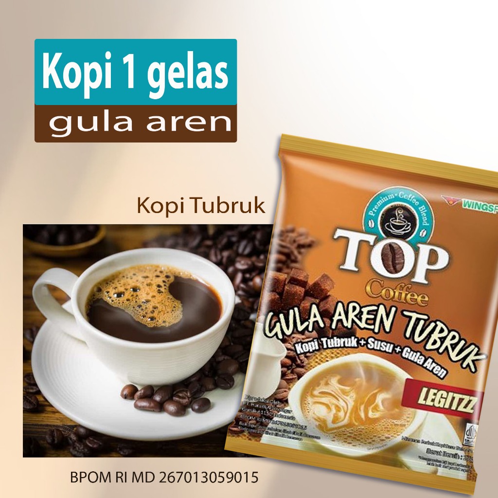 

Kopi Bubuk Instant 3-1 Best Seller Kopi bubuk Gula Aren 3-1 instant Paling disukai kaun Pecinta Ngopi dengan biji kopi robusta arabica menghasilkan Sruputan aroma harum dan gurih Top kopi gula aren tubruk 27g sachet