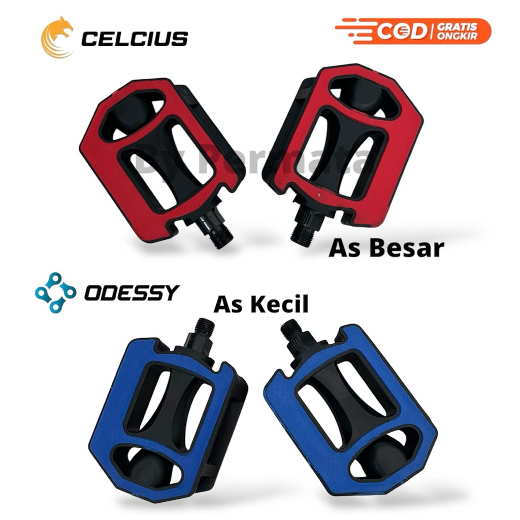 Pedal Sepeda Anak Dewasa Odessy JD As Besar As Kecil untuk Sepeda Mini MTB CTB LIPAT FOLDING 12 16 1