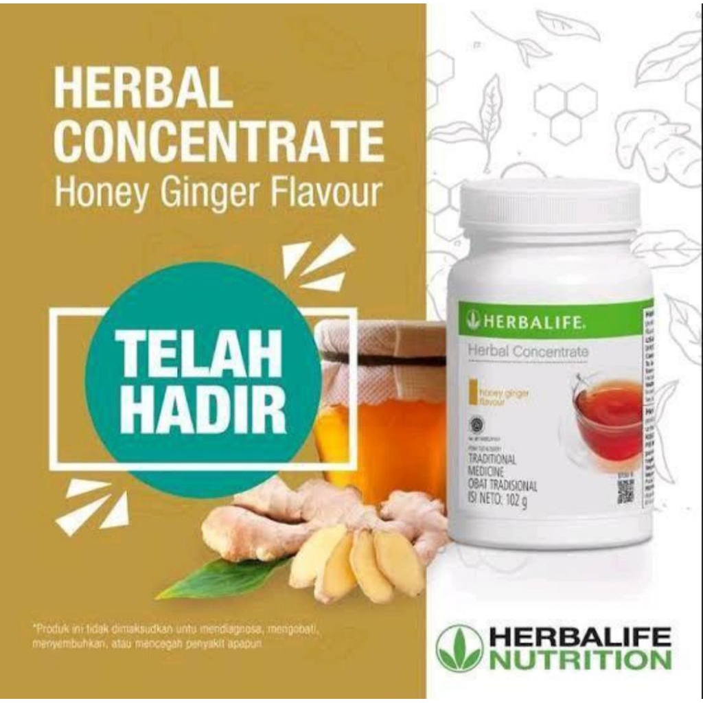 

HERBALIFE TEH HERBAL CONCENTRATE, Honey Ginger Flavour Asli Original