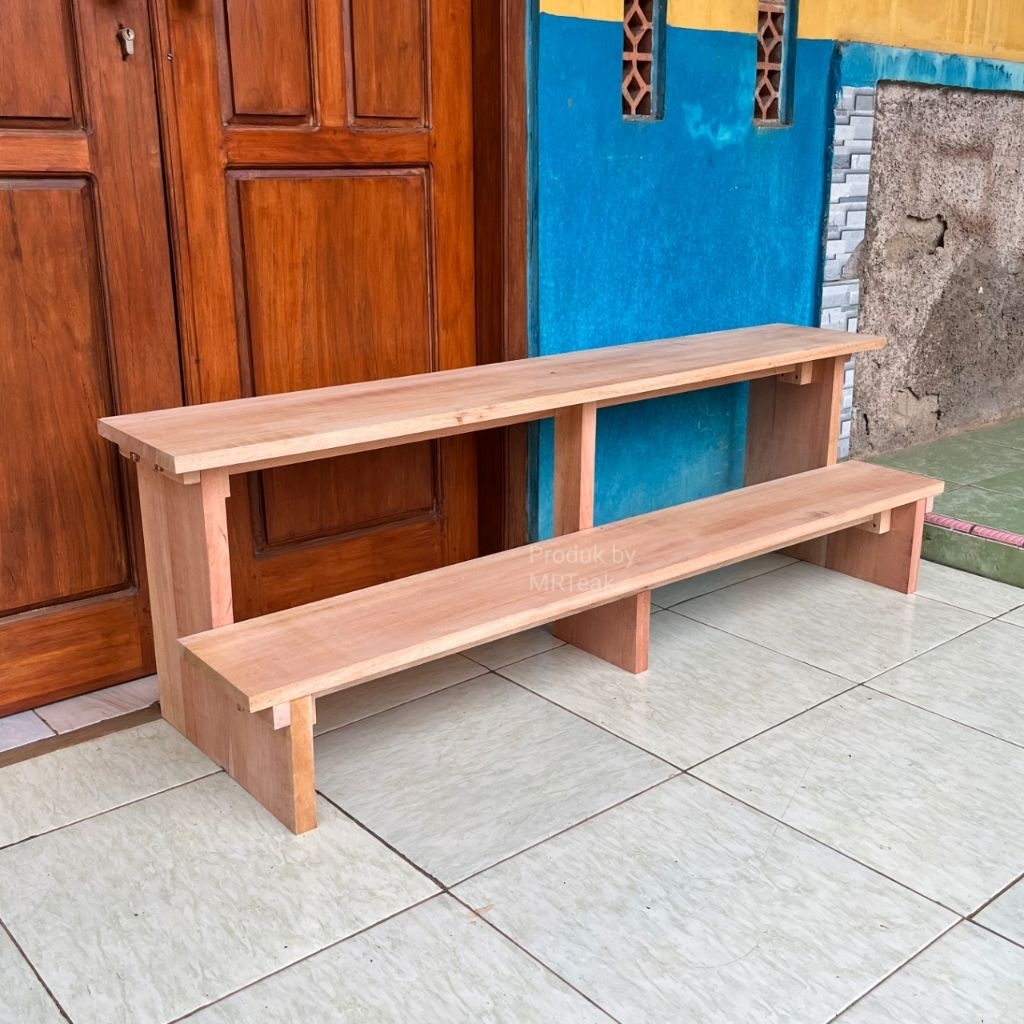 Rak Bunga Susun Rak tingkat Rak susun kayu Rak Sandal kayu Rak sepatu kayu Rak multifungsi