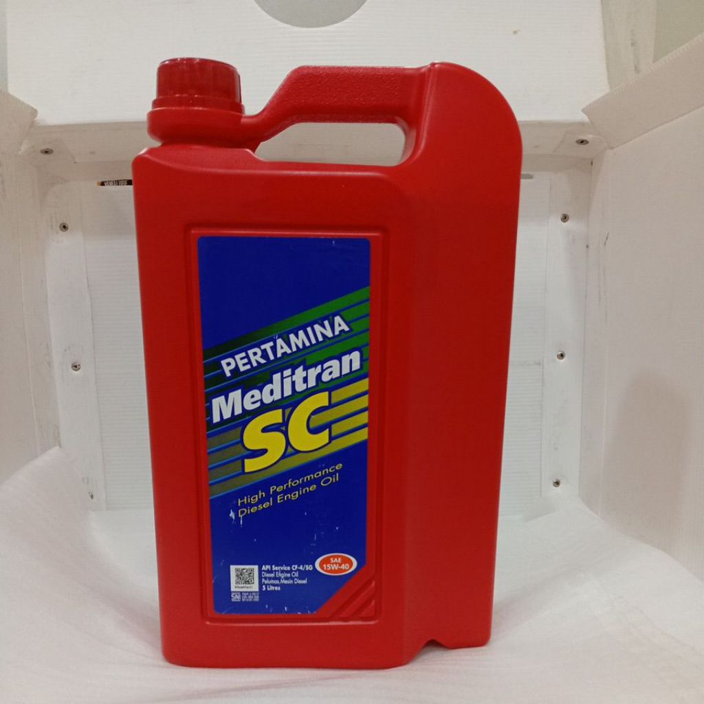 OLI MOBIL Meditran SC SAE 15W-40 pelumas Mesin Diesel 5Ltr