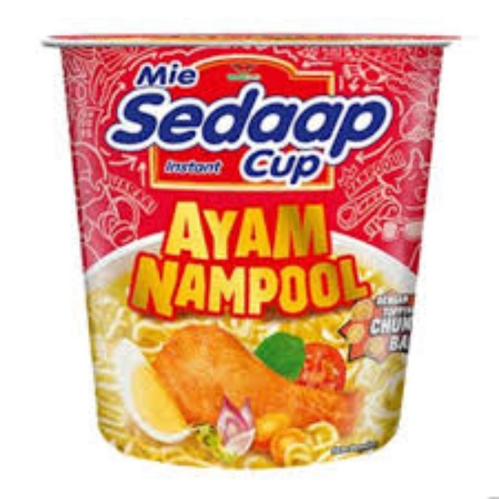 

5 PCS SEDAAP MIE CUP AYAM NAMPOOL 75 GRAM