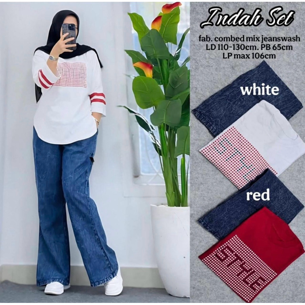 set jeans wanita setelan celana jeans wanita set cel wanita set wanita