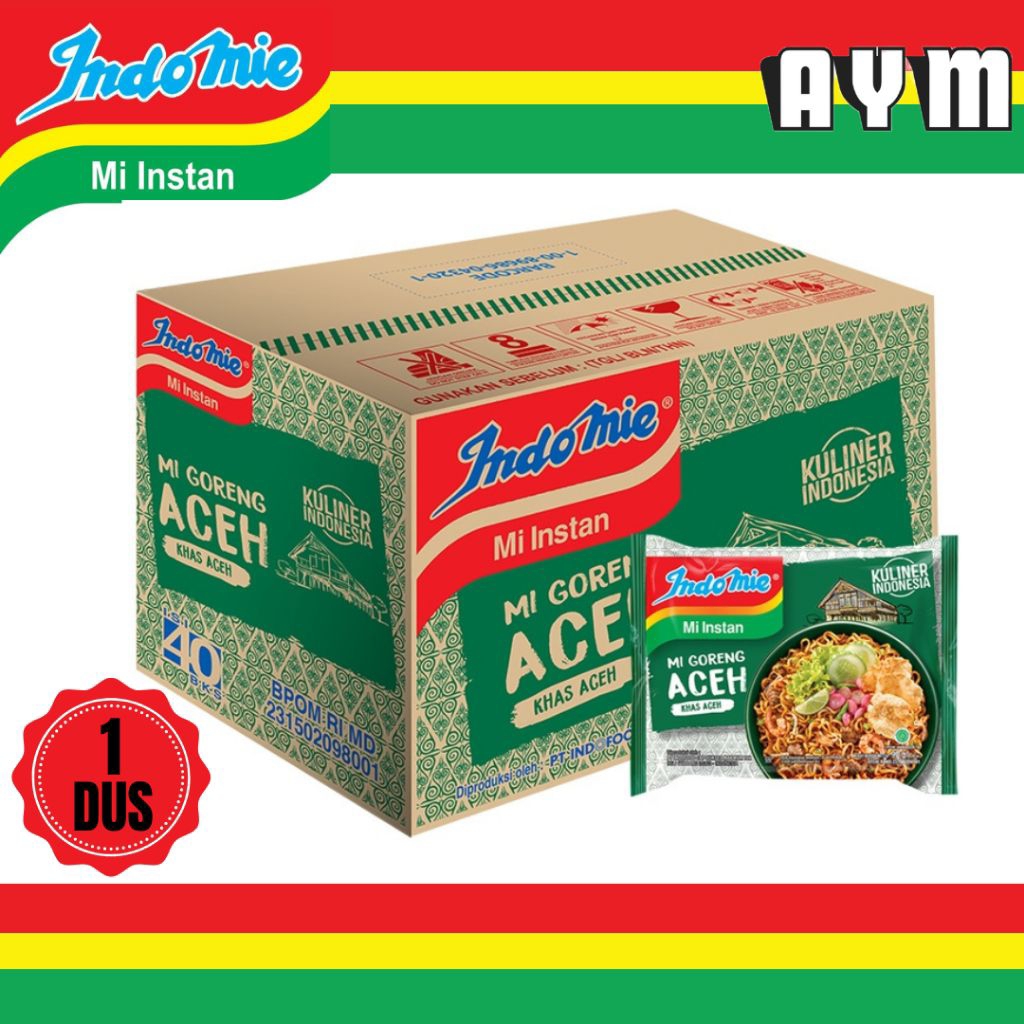 

INDOMIE MIE INSTANT RASA GORENG ACEH (1 DUS)