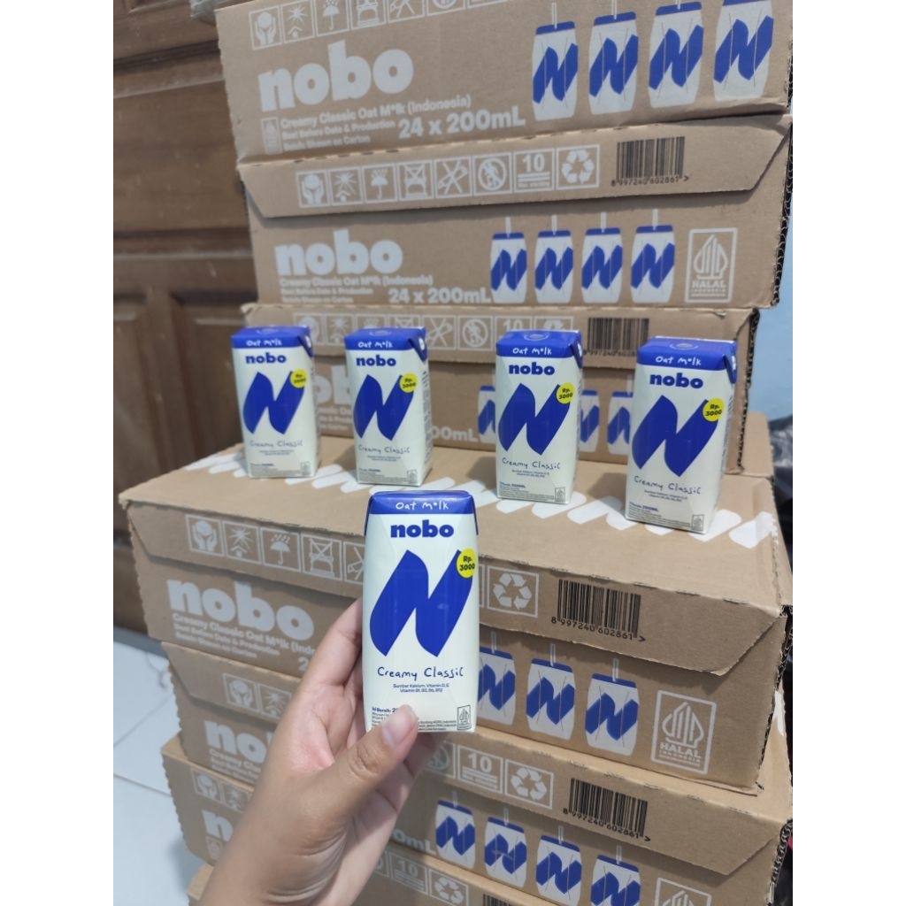 

Susu NOBO Oat Milk Creamy Classic 200ml/Pcs