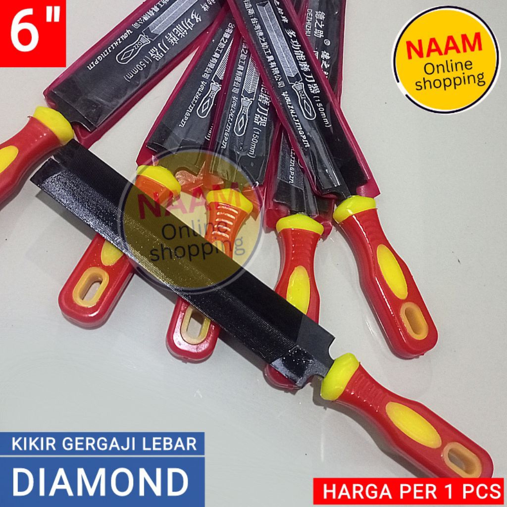 (6") KIKIR ASAH GERGAJI KAYU - KIKIR PENGASAH MATA GERGAJI - KIKIR DIAMON BESAR - KIKIR DIAMOND