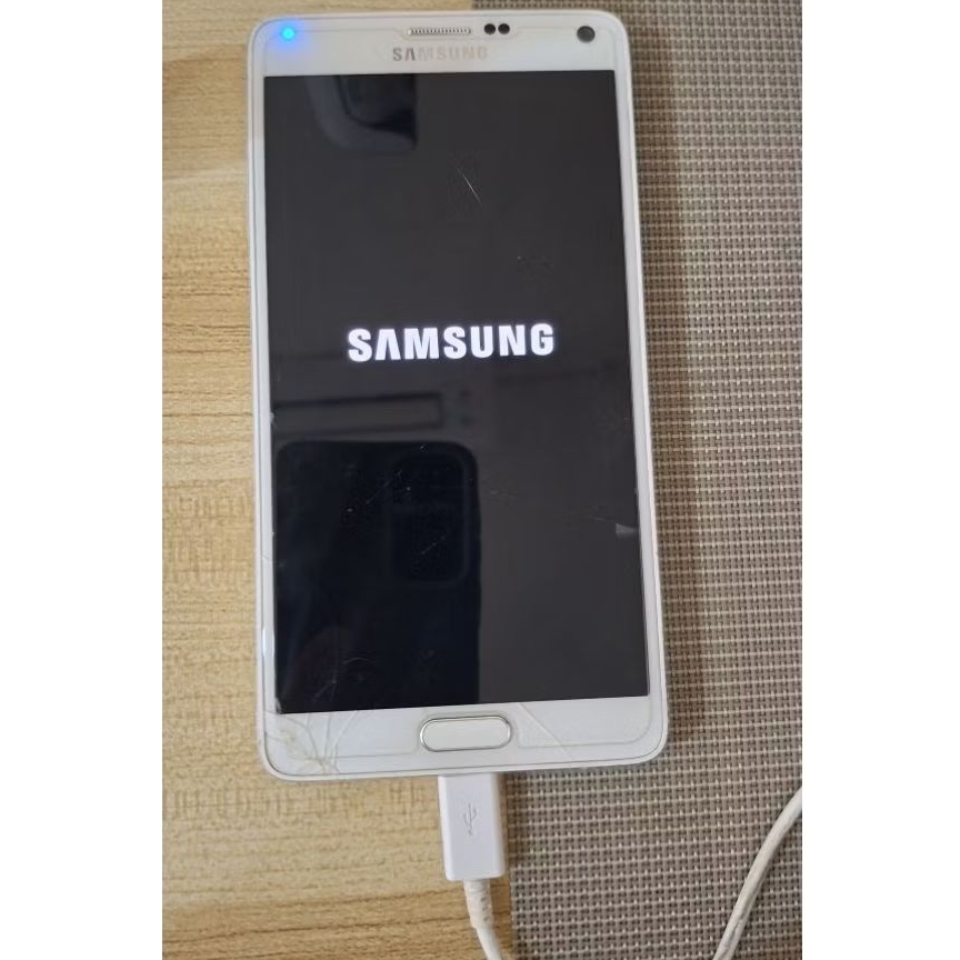 Samsung Note 4 hp putih jadul