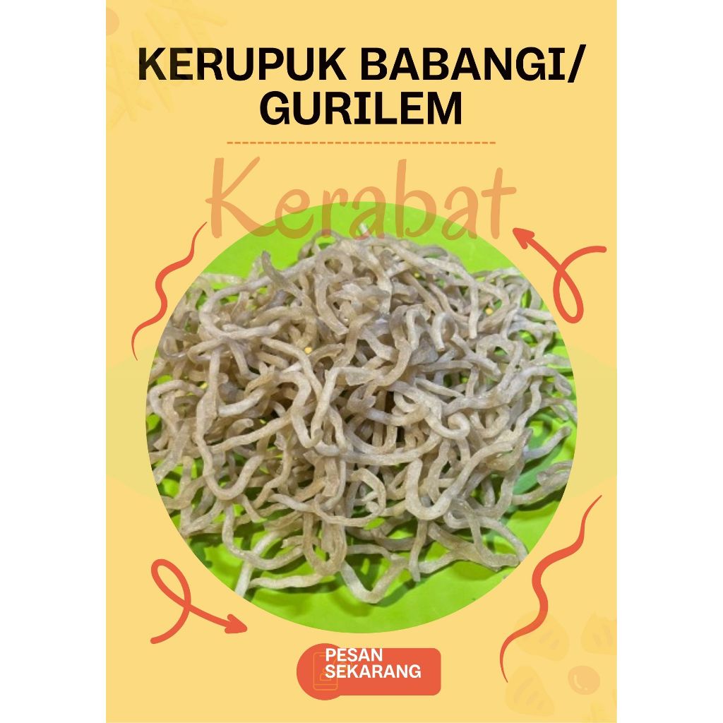 

Kerupuk Babangi Gurilem Mentah 500 Gr Toping Seblak